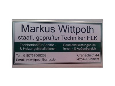 Markus Wittpoth staatl. geprüfter Techniker HLK