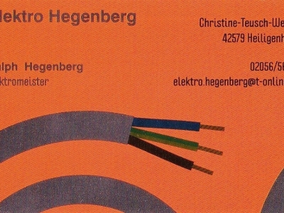 Elektroinstallationen Ralph Hegenberg